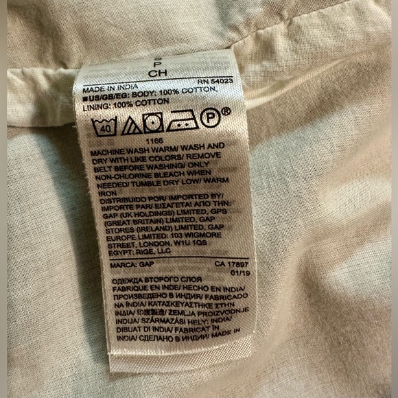 GAP Chambray Wrap Midi Skirt Light Blue Women’s Size Small - Picture 4 of 7